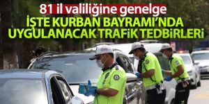 İçişleri Bakanlığınca 81 il valiliğine '2020 Kurban Bayramı Trafik Tedbirleri' konulu talimat gönderildi