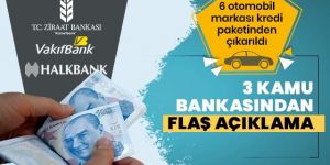 6 otomobil markası kredi paketinden çıkarıldı
