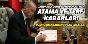 Jandarma Genel Komutanlığında atamalar ve terfiler