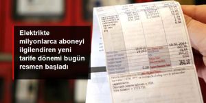 Elektrikte Yeşil Tarife dönemi başladı