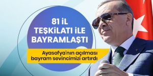 Erdoğan: Büyük kongremizi yeni bir şahlanış miladı haline dönüştürmek istiyoruz