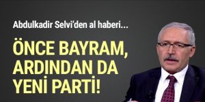 ''Bayram sonrası yeni parti çalışmalarına başlıyor''