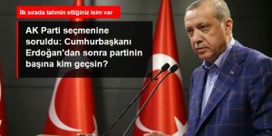 AK Parti seçmenine soruldu: Cumhurbaşkanı Erdoğan'dan sonra partinin başına kim geçsin?