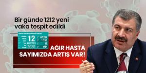 Bakan Koca son durumu açıkladı: Bir günde 1212 yeni vaka tespit edildi