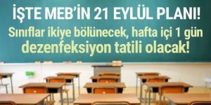 İşte Milli Eğitim'in 21 Eylül planı: Sınıflar ikiye bölünecek!