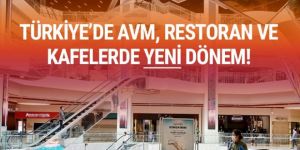 AVM, restoran, kafe gibi mekanlarda yeni dönem!