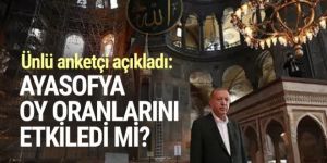 Ayasofya oy oranlarını etkiledi mi? Ünlü anketçi açıkladı