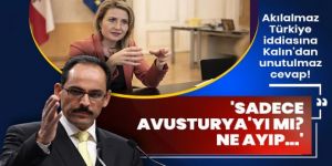 Cumhurbaşkanlığı Sözcüsü Kalın'dan Avusturya Uyum Bakanı Raab'a ironik cevap