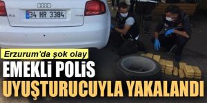 Emekli polis uyuşturucuyla yakalandı