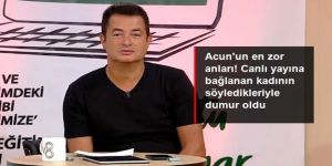Acun Ilıcalı'nın canlı yayında zor anları!