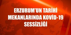 Erzurum'un tarihi mekanlarında Kovid-19 sessizliği