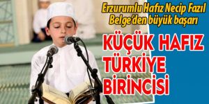 Erzurumlu Hafız Necip Fazıl Belge Türkiye 1.cisi oldu