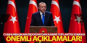 Cumhurbaşkanı Erdoğan'dan önemli açıklamalar