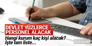 Memur olmak isteyenler dikkat! Hangi kurum kaç kişi alacak? İşte tam liste