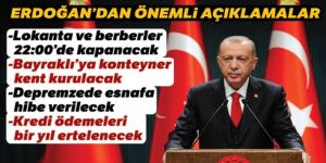 Cumhurbaşkanı Erdoğan'dan önemli açıklamalar