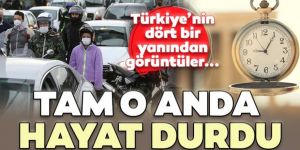 Türkiye’de saat 09.05’te hayat durdu! İşte o anlar…