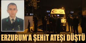 Erzurum'a şehit ateşi düştü...