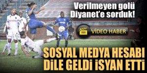 Erzurumspor'dan çok farklı hakem tepkisi