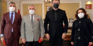 Alkır kardeşlerden Vali Memiş’e teşekkür ziyareti