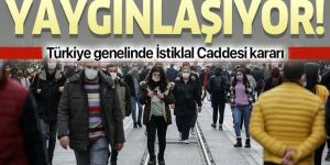 Türkiye genelinde "İstiklal Caddesi" kararı