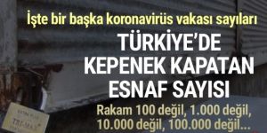 Türkiye'de 400 bin esnaf kepenk kapattı!