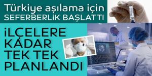 Türkiye'de corona virüs aşısı seferberliği başladı!