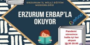 Erzurum'da başlatılan evde kitap okuma kampanyasına sosyal medyada büyük ilgi