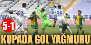Erzurumspor'dan kupada gol şov...