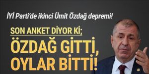 İYİ Parti'de Ümit Özdağ depremi! Özdağ gitti, oylar eridi...