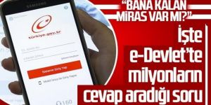 Milyonlarca kişi e-Devlet'te bu sorgulamayı yapıyor: Bana miras kaldı mı ?