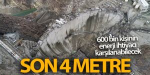 Yusufeli Barajı gövde beton çalışmasında son 4 metreye girildi