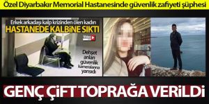 Hastanede ölen sevgililer toprağa verildi