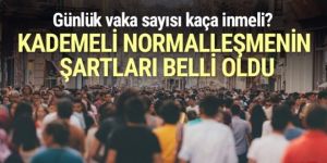 Kademeli normalleşmenin şartları belli oldu