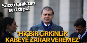 AK Parti Sözcüsü Çelik'ten Boğaziçi Üniversitesi önünde Kabe fotoğrafının yere serilmesine sert tepki