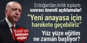 Erdoğan açıkladı! Yüz yüze eğitim 1 Mart'ta kademeli olarak başlıyor!