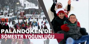 Yarıyıl tatili Palandöken'deki turizmcilerin yüzünü güldürdü