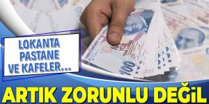 Lokanta, pastane, kafe gibi firmalarda kullanılacak e-Adisyon...