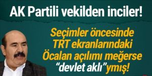 AK Partili isme göre Osman Öcalan'ın mektubu ''devlet aklı''ymış!