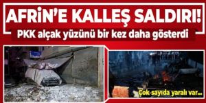 Terör örgütü YPG/PKK Afrin'e alçak saldırı: 6'sı çocuk 10 sivil yaralandı