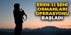 Eren-11 Sehi Ormanları Operasyonu başladı
