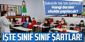 İlkokul ve ortaokullarda yüz yüze eğitimin detayları belli oldu