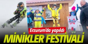 Minikler festivali Erzurum’da yapıldı