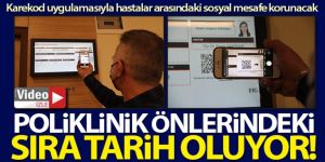 Erzurum'da Pandemi sürecinde polikliniklerde sıra beklemeye son