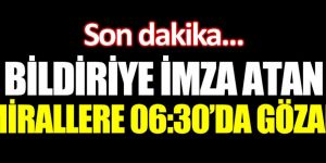 Bildiri yayınlayan emekli amirallere gözaltı kararı
