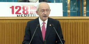 Kılıçdaroğlu'nun konuşma yaptığı kürsüde dikkat çeken ayrıntı
