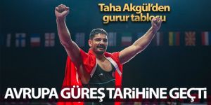 Taha Akgül, Avrupa güreş tarihine geçti