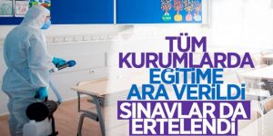 Cumhurbaşkanı Erdoğan: Yüz yüze eğitime ara veriyoruz