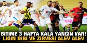 Süper Lig'de bitime 3 hafta kala son durum!