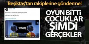 Beşiktaş'tan rakiplerine gönderme!