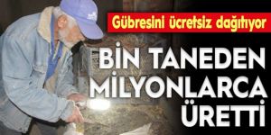Bin solucanı 100 milyona ulaştırdı, gübresini ücretsiz dağıtıyor